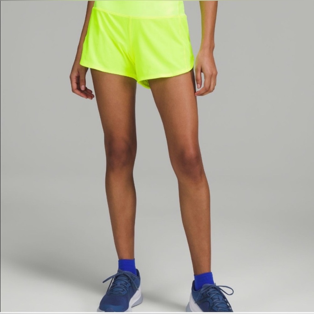 Lululemon highlight yellow speed ups size 6